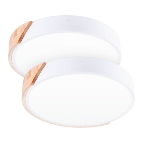 Pack 2 Plafónes LED 18W 1.800Lm Redondo BiColor "Veronica" CCT (Tonalidad Luz Regulable) 40.000H [HO-PL-BI-18W-03-PK2]