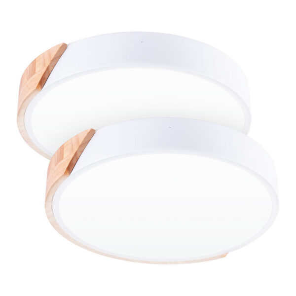 Pack 2 Plafónes LED 18W 1.800Lm Redondo BiColor "Veronica" CCT (Tonalidad Luz Regulable) 40.000H [HO-PL-BI-18W-03-PK2]