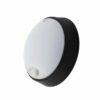 Plafón LED Exterior 10W 1000Lm CCT (Tonalidad Luz Regulable) 3000-4000-6500ºK  Detector Proximidad IP65 Acabado Negro