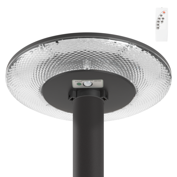 Farola LED Solar 100W Sensor Control Remoto Blanco Frío