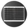 Farola LED Solar 100W Sensor Control Remoto Blanco Frío