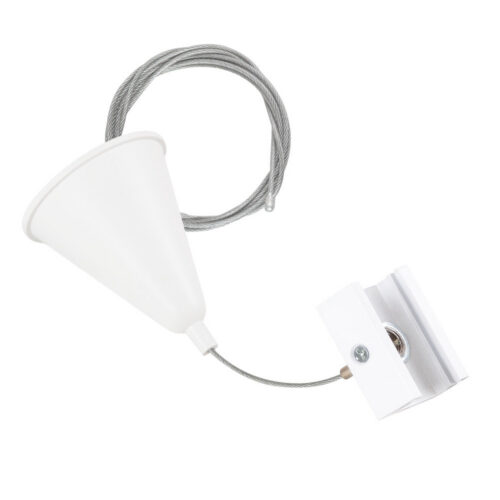 Suspensión para Carril Trifásico Blanco 1 Metro [HO-SUS-T-B]