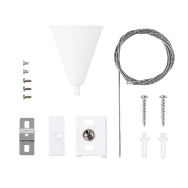 Suspensión para Carril Trifásico Blanco 1 Metro [HO-SUS-T-B]