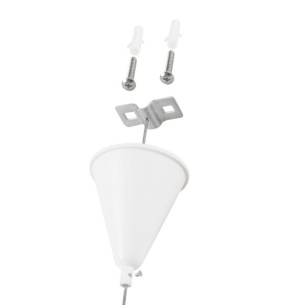 Suspensión para Carril Trifásico Blanco 1 Metro [HO-SUS-T-B]