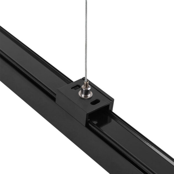Suspensión para Carril Trifásico Negro  1 Metro [HO-SUS-T-N]