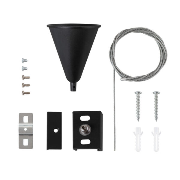 Suspensión para Carril Trifásico Negro  1 Metro [HO-SUS-T-N]