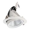 Foco Downlight LED 40W CCT (Tonalidad Luz Regulable) Circular Orientable Driver LIFUD 40.000H Microprismático [HOCOBCOR40WLI-CCT