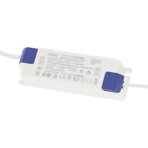 Panel LED 50W 5000Lm 4000ºK 120X30Cm   40.000H  Driver Lifud UGR17  [HOPBD30120LIUGR17-W]