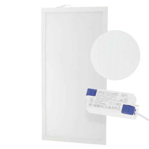 Panel LED 28W 2800Lm 4000ºK 60X30Cm 40.000H  Driver Lifud UGR17  [HOPBD3060LIUGR17-W]
