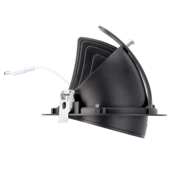 jw_40w_g_b_w_3-1 Foco Downlight LED 40W 4000Lm 4200ºK Orientable UGR17 50.000H Negro