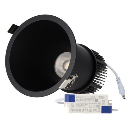 Downlight LED 30W 90Lm/W UGR95 3000ºK Driver Lifud 50.000H