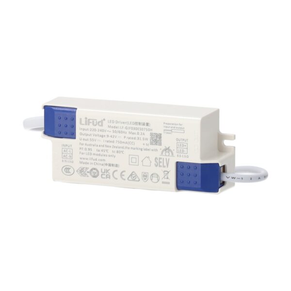 Downlight LED 30W 90Lm/W UGR95 3000ºK Driver Lifud 50.000H