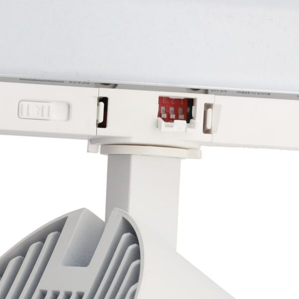 Foco de Carril LED  40W 90Lm/W CCT Tonalidad Luz Ajustable Driver Lifud Trifásico 50.000H