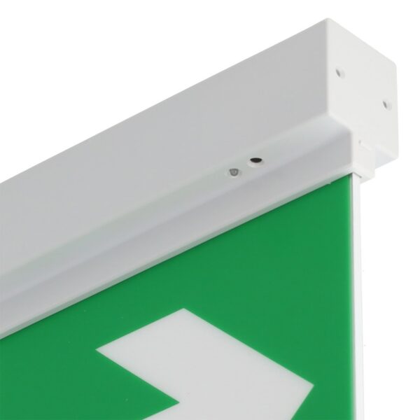 Luz Emergencia LED Superficie 3W Permanente con Cartel Doble Cara con Autotest