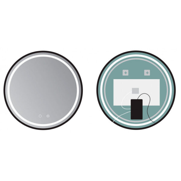 limex_alem005_90ng_1_a45bc388-bf9c-457a-b342-43b2d67e7967 Espejo Iluminado Baño "Alemania" Ø90Cm Blanco Frío/Natural/Cálido Sensor Antivaho/On-Off Dimable Marco [LIMEX-ALEM005/90NG