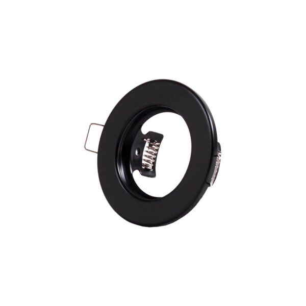 Aro Foco Downlight Circular "Sara" Acero 81mm - Negro