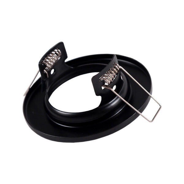 Aro Foco Downlight Circular "Sara" Acero 81mm - Negro