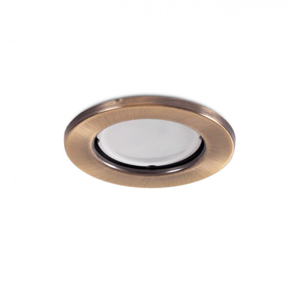Aro Foco Downlight Circular "Sara" Acero 81mm - Latonado