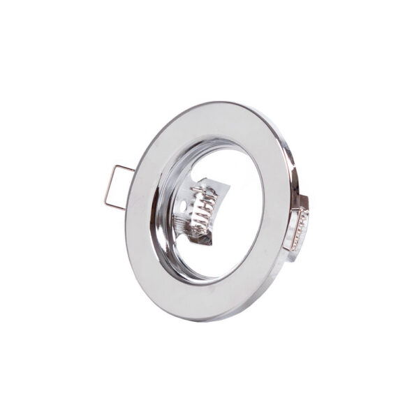 Aro Foco Downlight Circular "Sara" Acero 81mm - Cromado