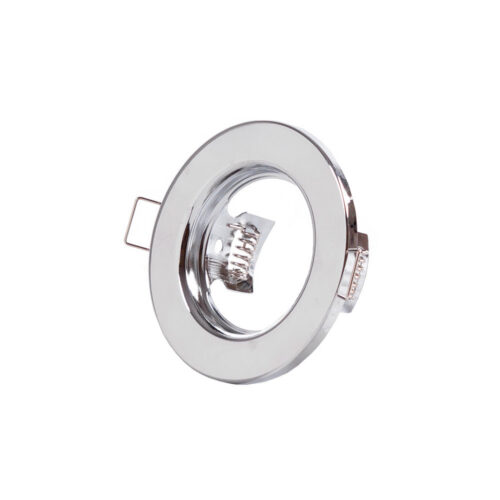 Aro Foco Downlight Circular "Sara" Acero 81mm - Cromado