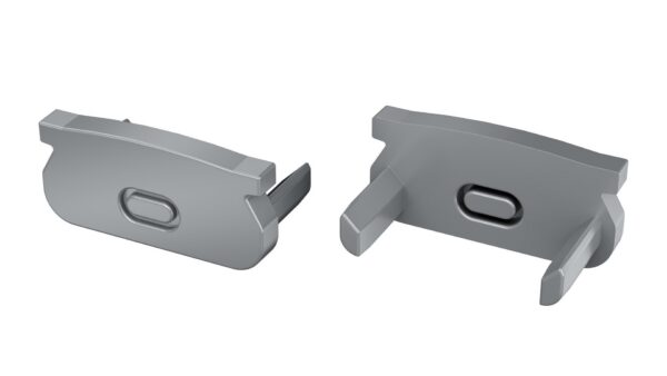 Perfíl Aluminio KIMERA-ORRE Anodizado Plata con Difusor Opal y Tapones 2,02M