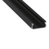 ll_38_0091_20_0-1 Perfíl Aluminio KIMERA-ORRE Anodizado Negro con Difusor Opal y Tapones 2,02M