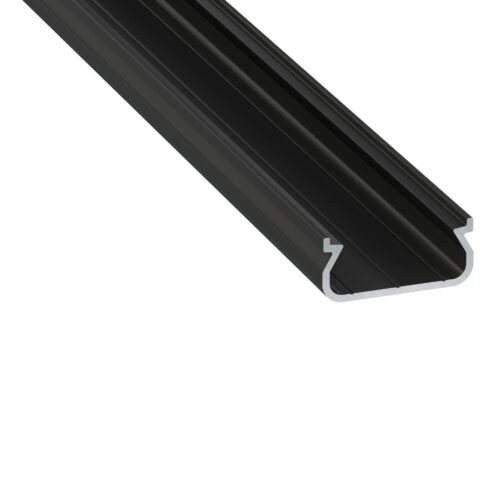 ll_38_0091_20_0-1 Perfíl Aluminio KIMERA-ORRE Anodizado Negro con Difusor Opal y Tapones 2,02M