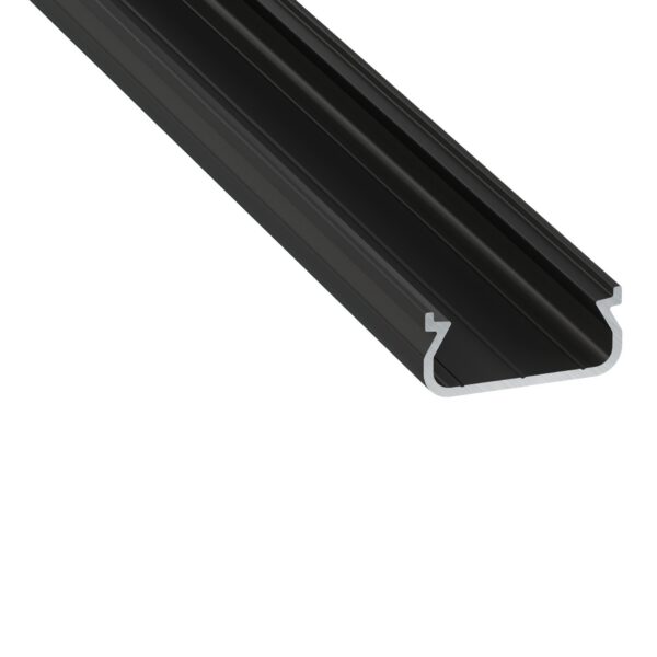 ll_38_0091_20_0-1 Perfíl Aluminio KIMERA-ORRE Anodizado Negro con Difusor Opal y Tapones 2,02M