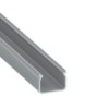 ll_38_0880_20_0 Perfíl Aluminio KIMERA-"HOM" Anodizado Plata con Difusor Opal , Tapones y Clips Sujección 2,02M