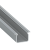 ll_38_1000_20_0 Perfíl Aluminio KIMERA-"UHRE" Anodizado Plata con Difusor Opal , Tapones y Clips Sujección 2,02M