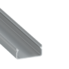 ll_38_1120_20_0 Perfíl Aluminio KIMERA-"EGEN" Anodizado Plata con Difusor Opal , Tapones y Clips Sujección 2,02M