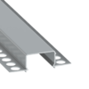 ll_38_1240_20_0 Perfíl Aluminio KIMERA-"HORST" Anodizado Plata con Difusor Opal , Tapones y Clips Sujección 2,02M