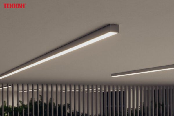 ll_38_1451_20_4 Perfíl Aluminio KIMERA-"NORS" Anodizado Negro con Difusor Opal , Tapones y Clips Sujección 2,02M