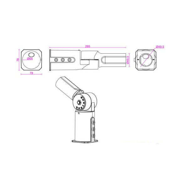 Brazo Articulado Farola 180º