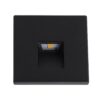 [LM-SGN-S80SQ] Foco de LED Empotrable para Escaleras Frontal Magnético 3W IP65 3000ºK - Negro