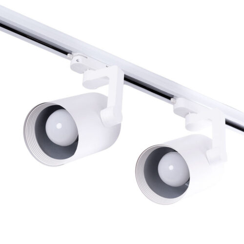 Pack 2 Foco de Carril Monofásico E27 PAR30/A65 - Blanco