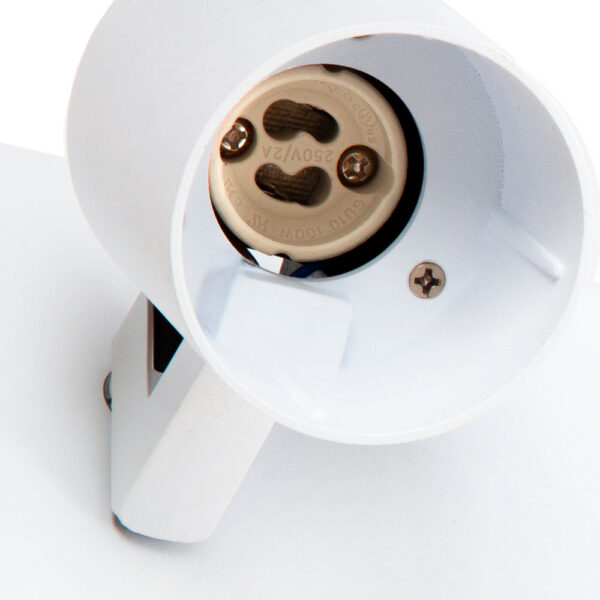 Aplique de Pared "Lumiastra" 1xGU10 Blanco Sin Bombilla