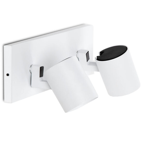 Aplique de Pared "Lumiastra" 2xGU10 Blanco Sin Bombilla
