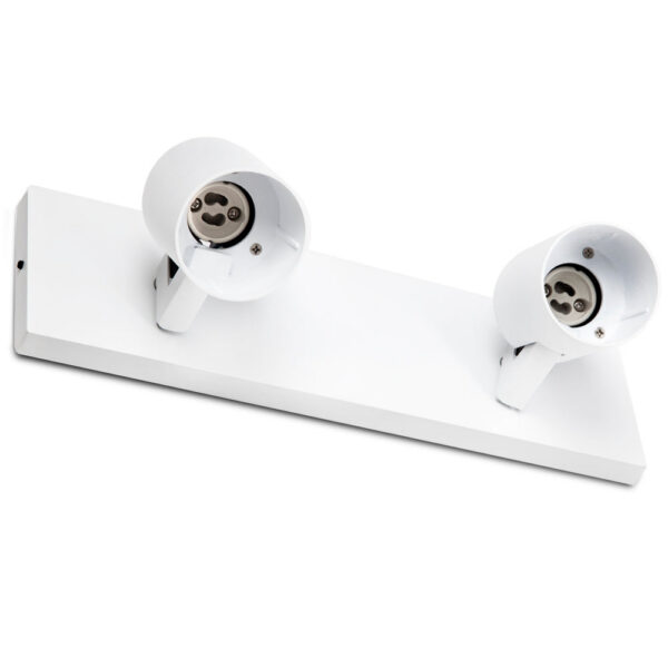 Aplique de Pared "Lumiastra" 2xGU10 Blanco Sin Bombilla