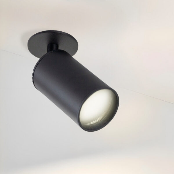 [LUM-RGU10-B] Spot Encastrable GU10 Noir (Sans Ampoule) [LUM-RGU10-B]