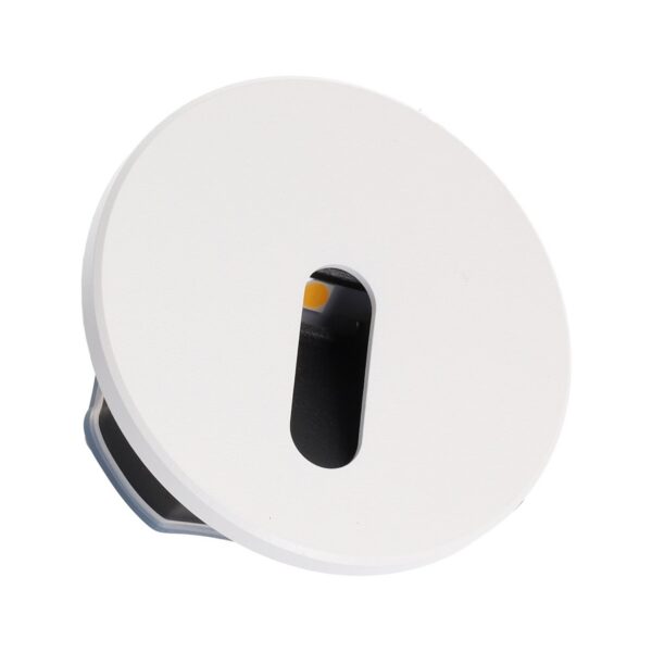 [LUM-SGN-R80RW] Foco de LED Empotrable para Escaleras Frontal Magnético 3W IP65 3000ºK - Blanco