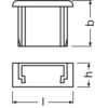 [LVE-4058075277571] Ledvance Tapón Final Perfíl Plano Tiras LED -PF02/EC Pack 2