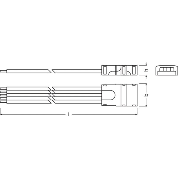 [LVE-4058075451087] Ledvance Conectores Tiras LED RGBW -CP/P5/500 Pack 2