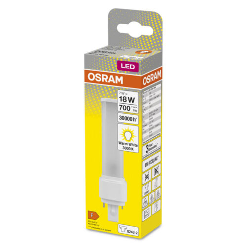 [LVE-4058075558328] Lámpara LED Ledvance/DULUX G24d 2 7W 700Lm 3000K 120º IP20