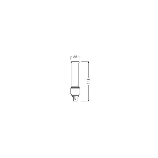 [LVE-4058075558328] Lámpara LED Ledvance/DULUX G24d 2 7W 700Lm 3000K 120º IP20