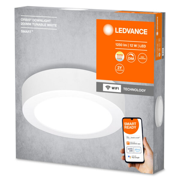 [LVE-4058075572911] Plafón LED Ledvance "Smart"   12W 900Lm 3000…6500K 110º IP20 Regulable - CCT
