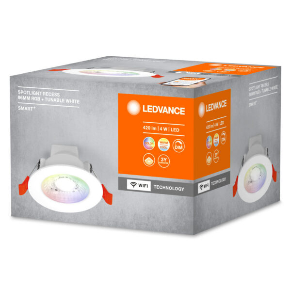 [LVE-4058075573291] Downlight LED Ledvance "Smart"   4W 400Lm 3000…6500K 36º IP20 Regulable - CCT