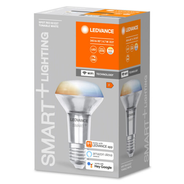 [LVE-4058075609532] Ledvance "SMART" Bombilla LED  E27 4,7W 345Lm 2700…6500K 45º  Regulable - CCT