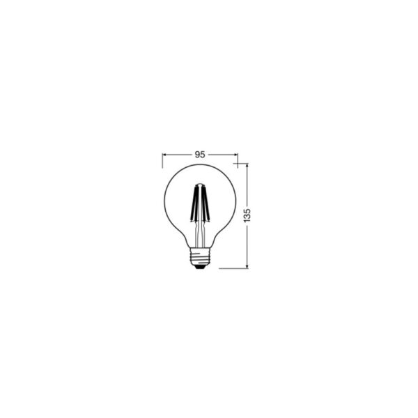 [LVE-4058075758223] Ledvance/Osram Bombilla LED "Classic" E27 11W 1521Lm 4000K 300º IP20 Regulable