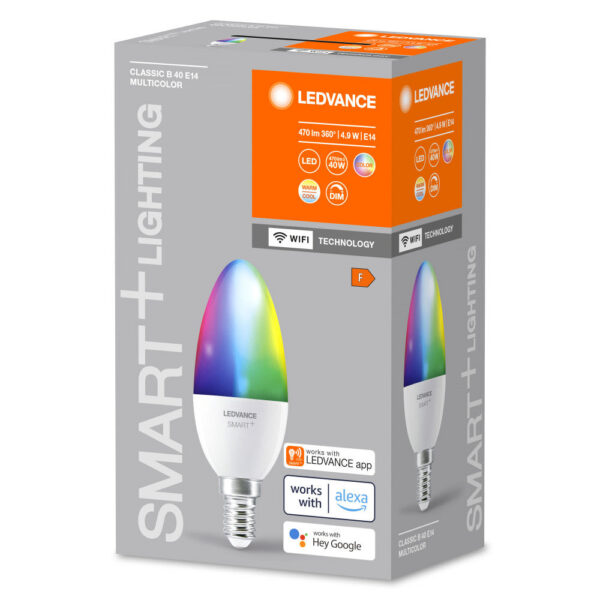 [LVE-4058075778597] Ledvance "SMART" Bombilla LED  E14 4,9W 470Lm 2700…6500K 200º IP20 Regulable - CCT